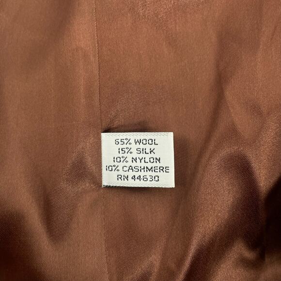 Talbots Wool Cashmere Silk Blend Long Coat Floor Length Green Size 1X - Picture 10 of 10